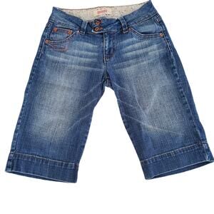 Bongo Low-rise Bermuda Jean Shorts Size 1